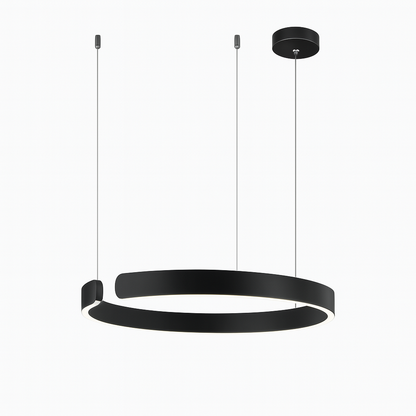 Lámpara colgante moderna de anillo LED