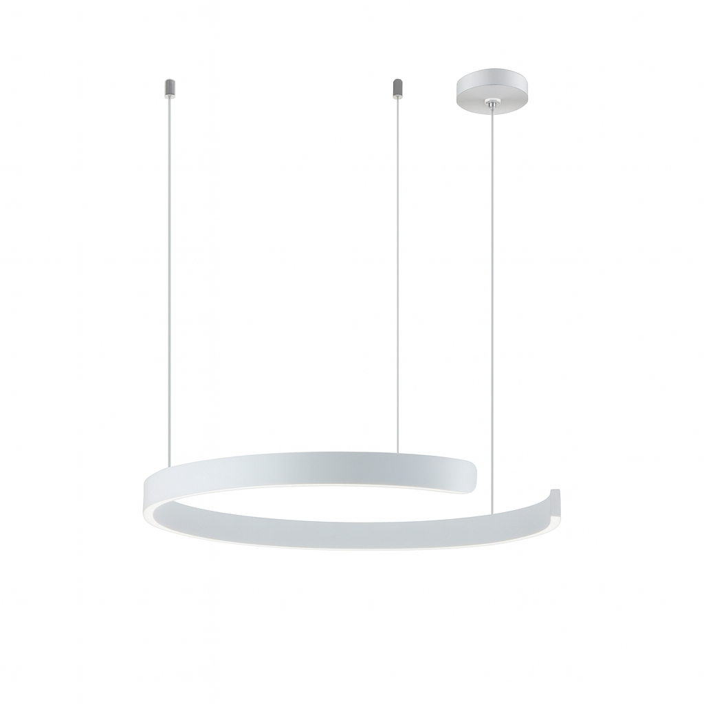 Lámpara colgante moderna de anillo LED