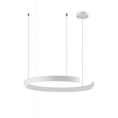 Lámpara colgante moderna de anillo LED