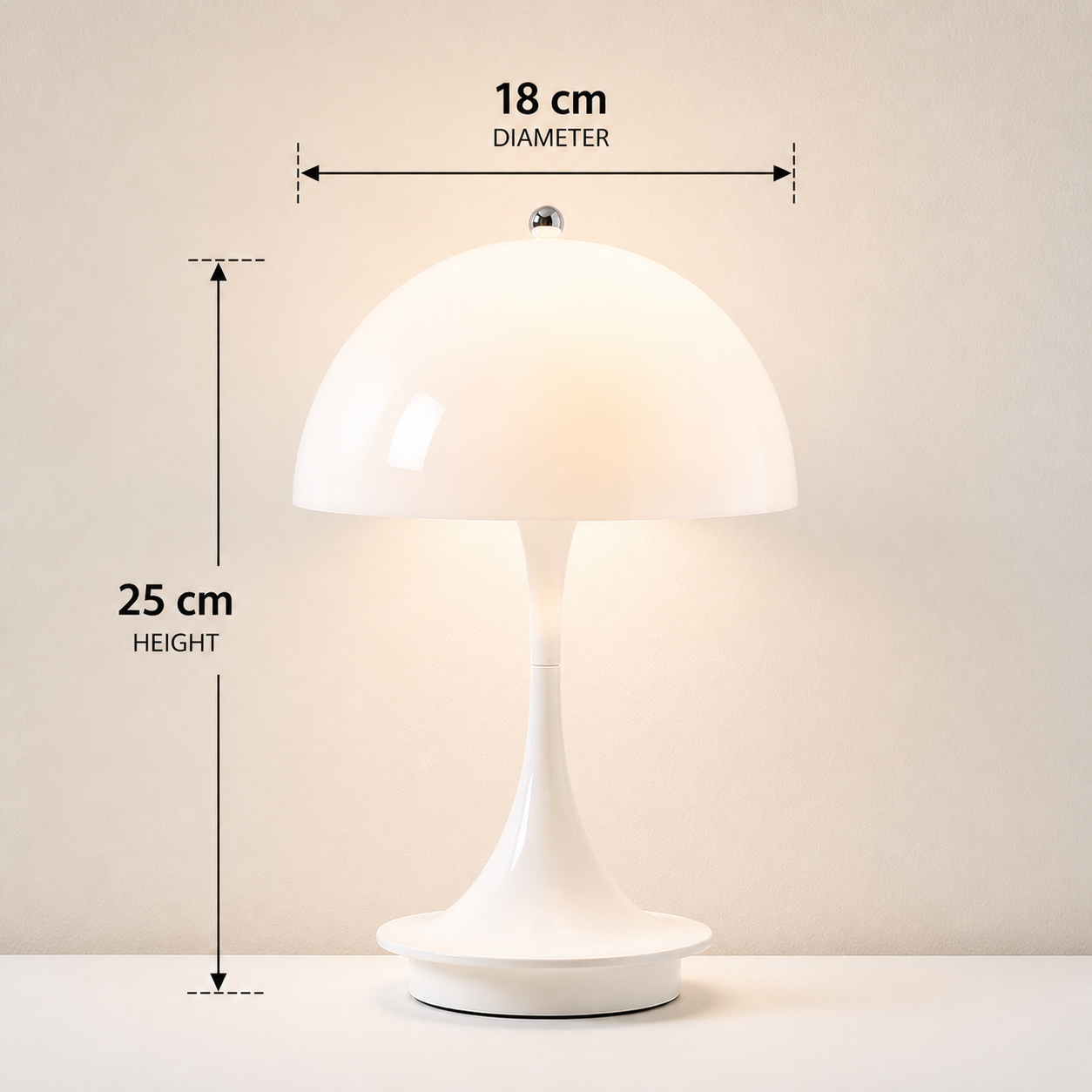 Lámpara de mesa LED encantadora