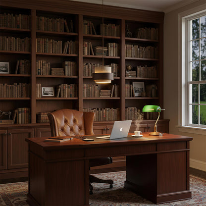 Lámpara colgante rústica de piedra