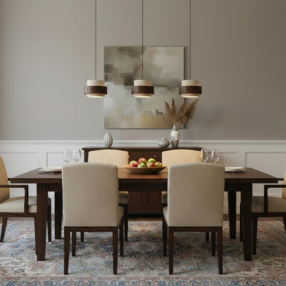 Lámpara colgante rústica de piedra