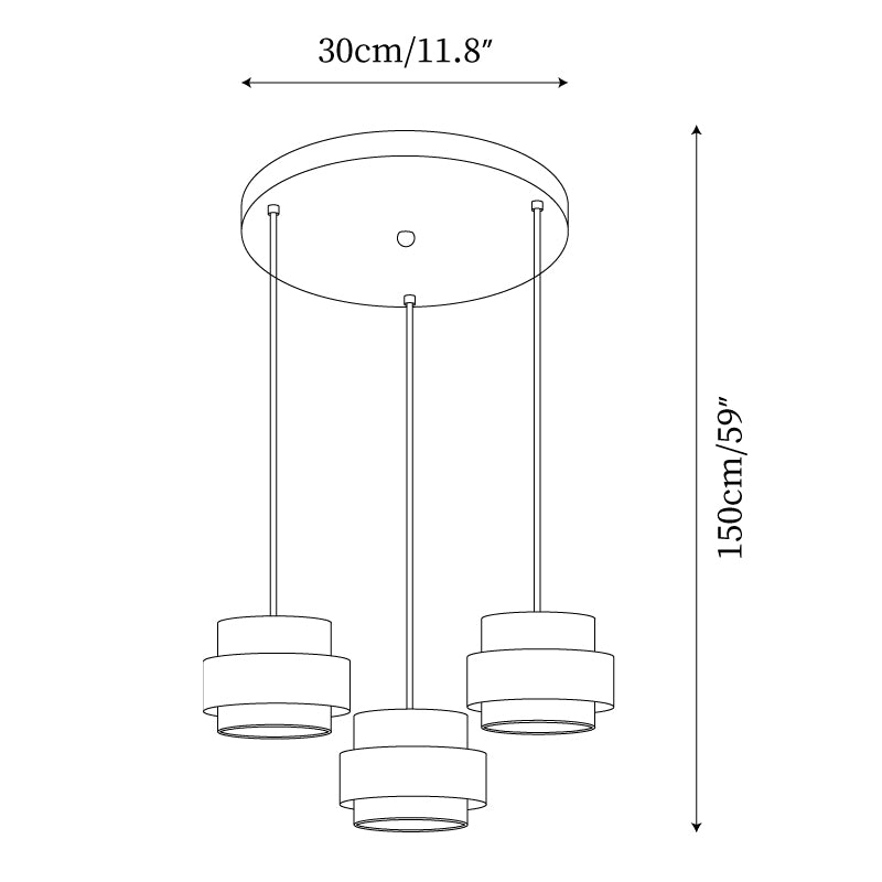 Lámpara colgante rústica de piedra
