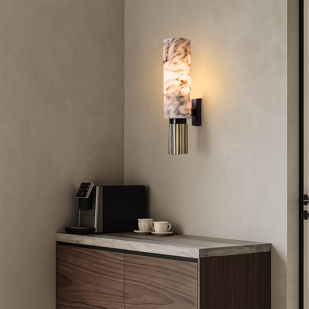 Lámpara de pared elegante de mármol