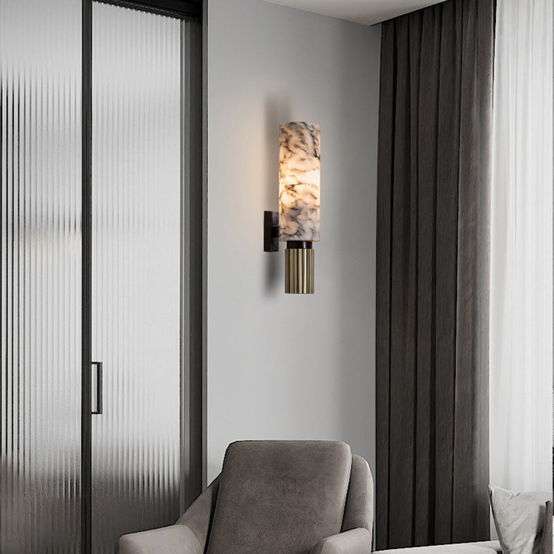 Lámpara de pared elegante de mármol