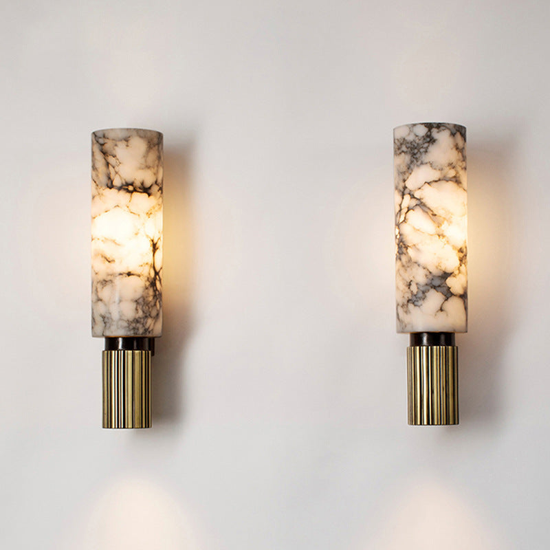 Lámpara de pared elegante de mármol