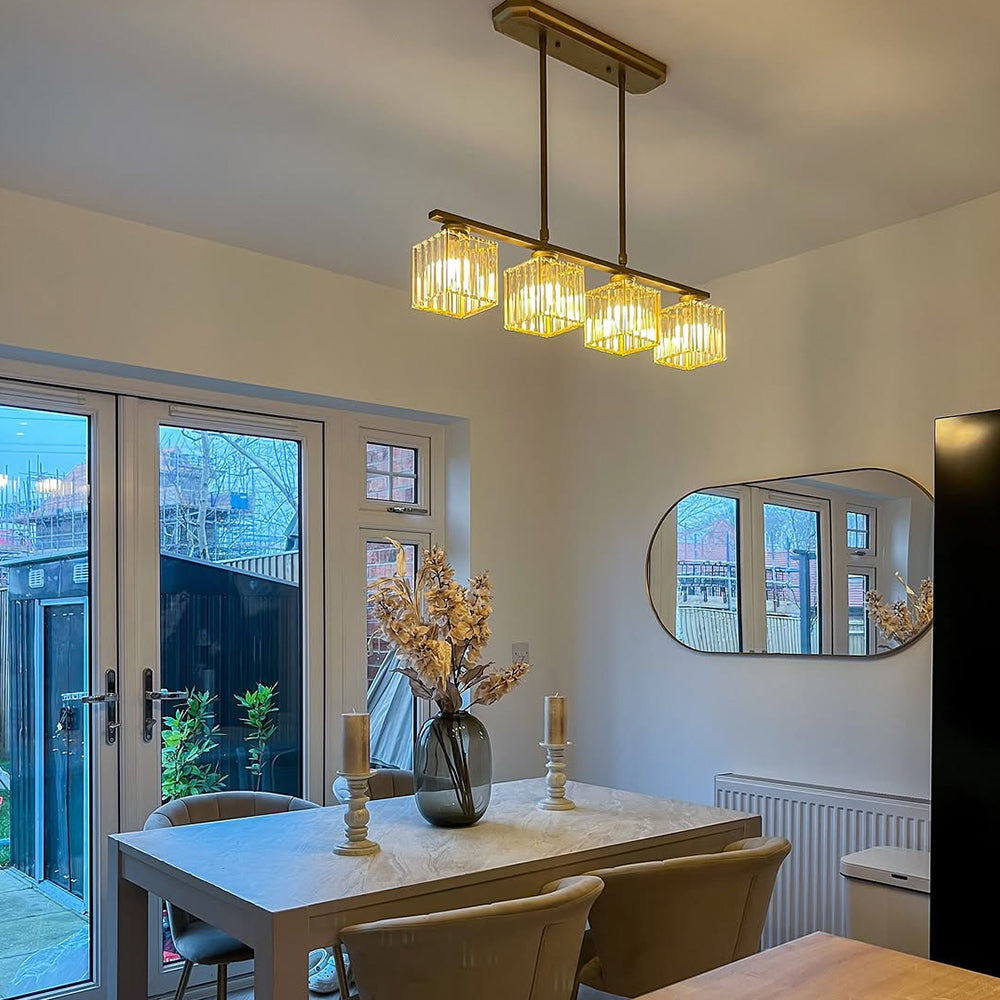 Luz de aspecto vidrioso minimalista