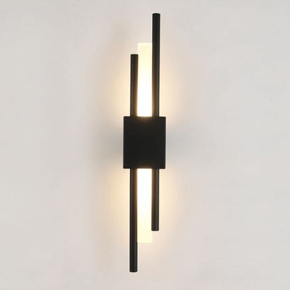 Aplique de pared vertical moderno con luz LED
