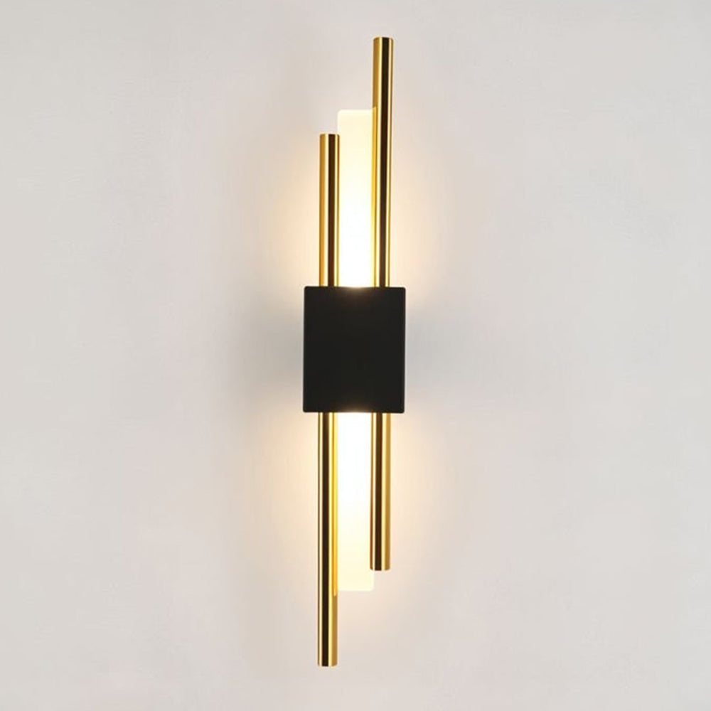 Aplique de pared vertical moderno con luz LED