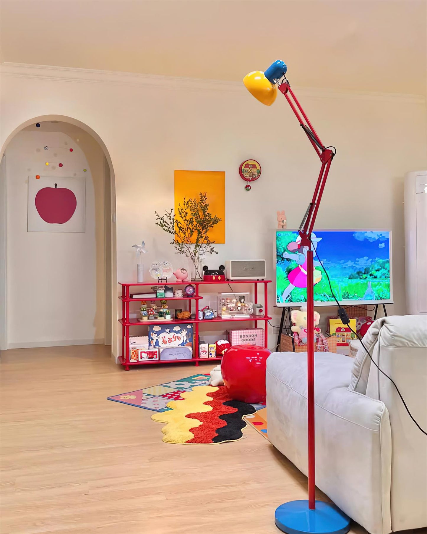 Lámpara de pie moderna artística