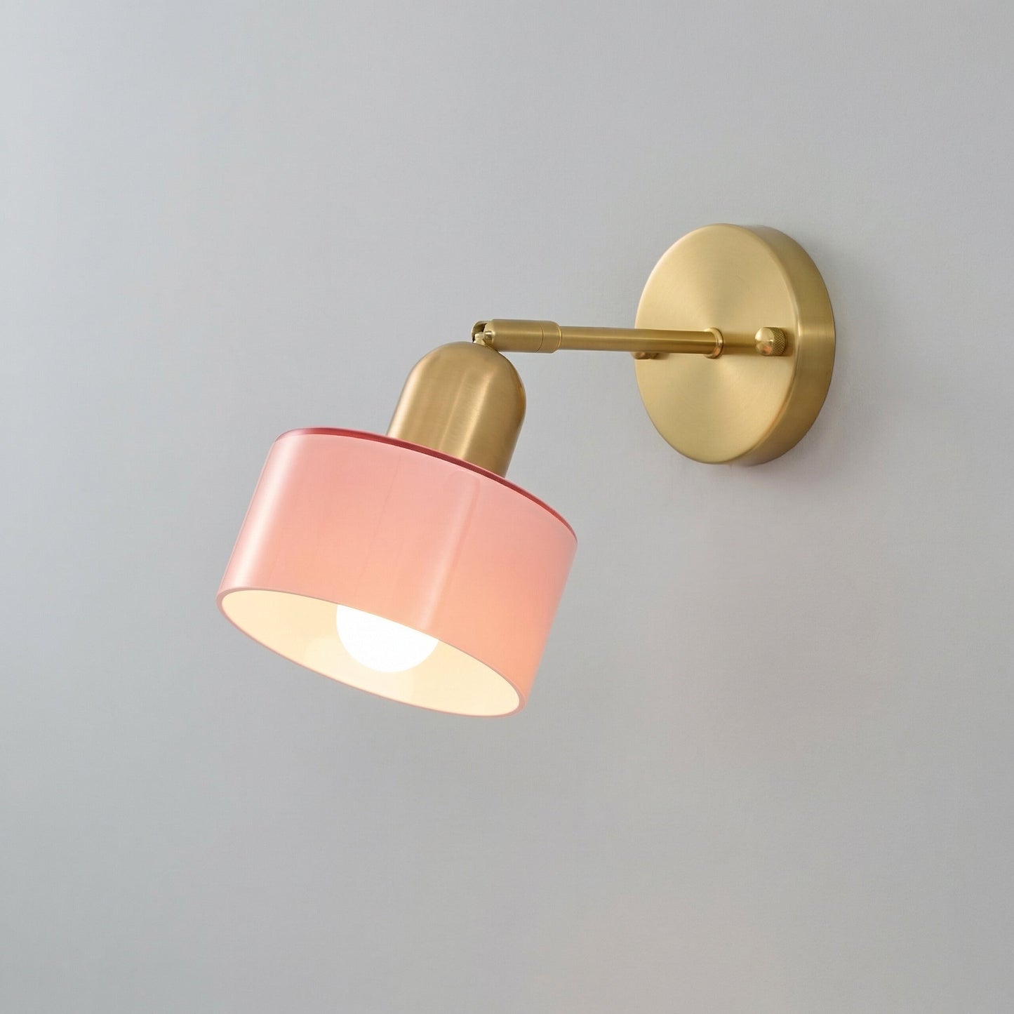 Lámpara de pared de vidrio colorido estilo Bauhaus
