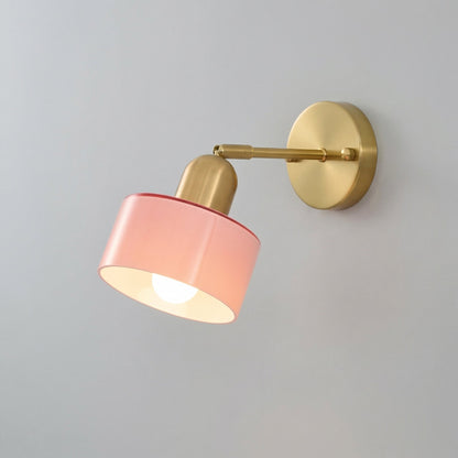 Lámpara de pared de vidrio colorido estilo Bauhaus