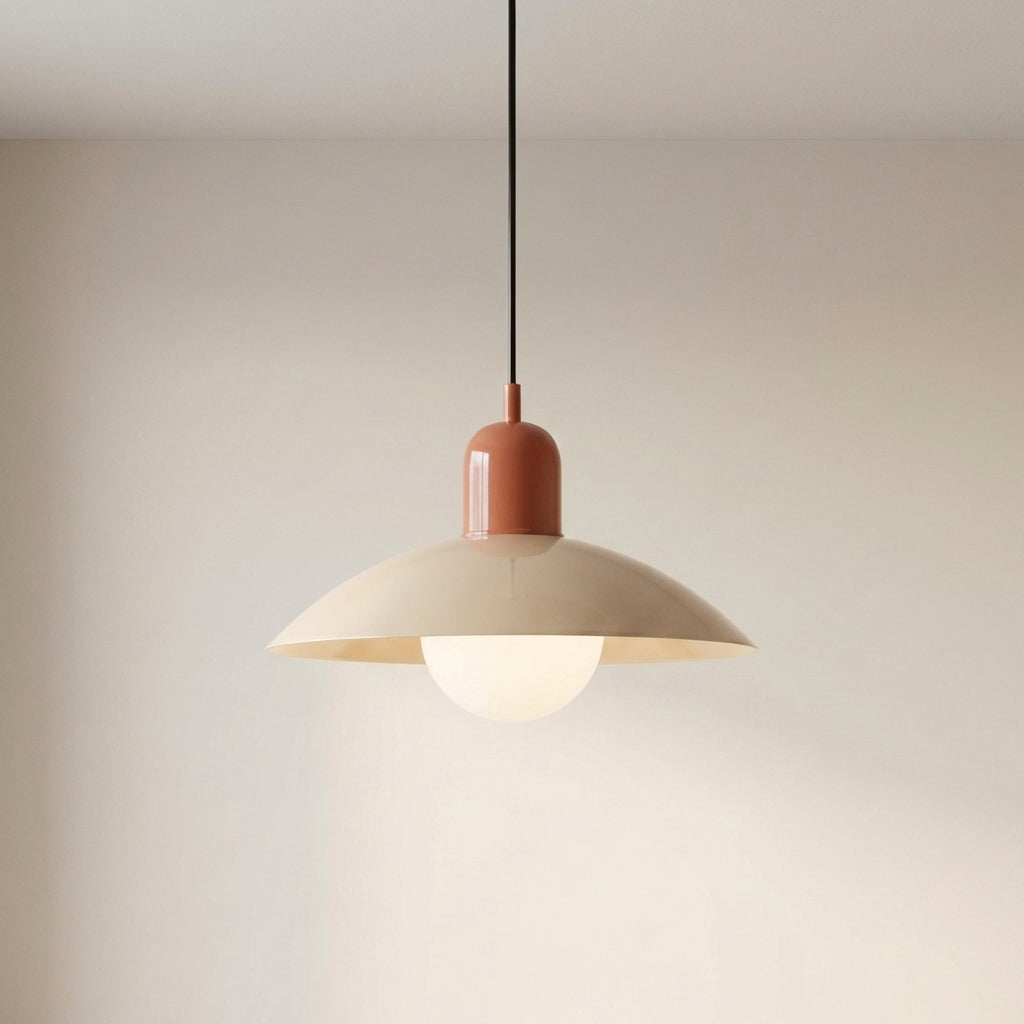 Lámpara colgante moderna con diseño de color