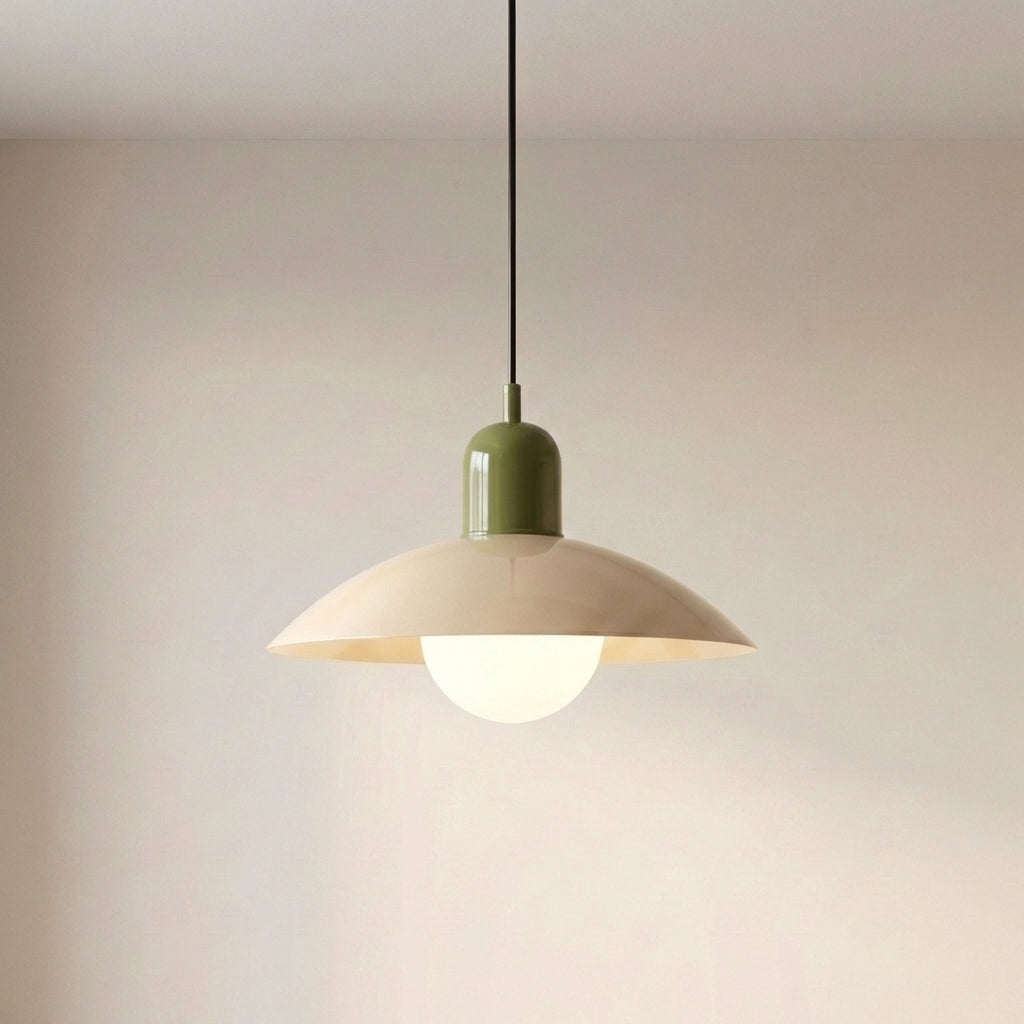 Lámpara colgante moderna con diseño de color