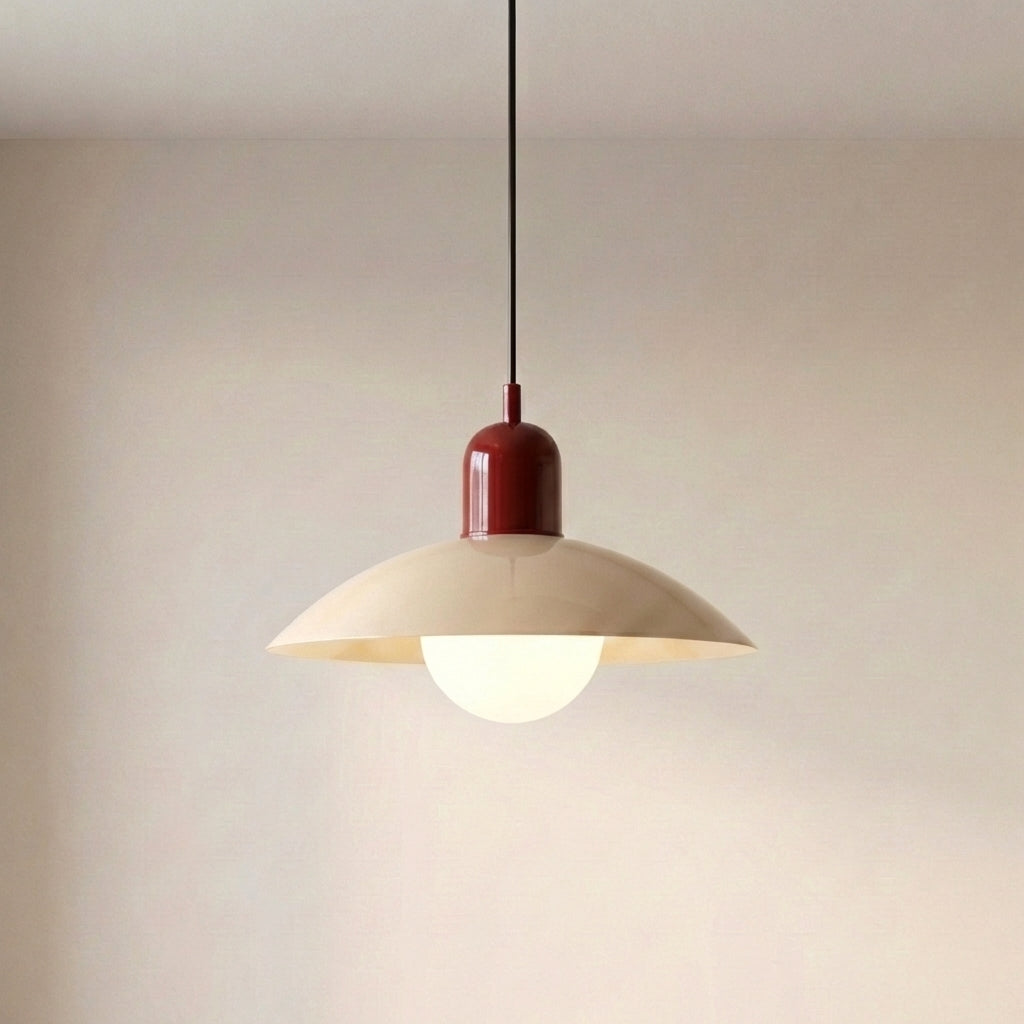 Lámpara colgante moderna con diseño de color