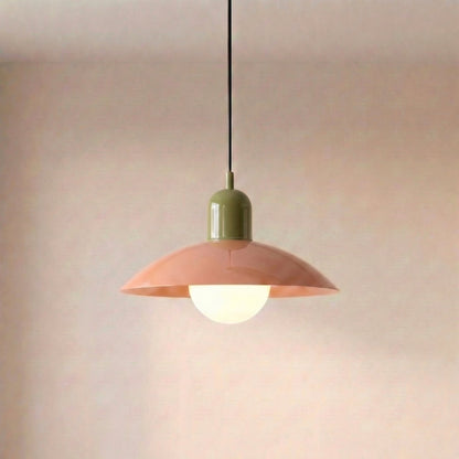 Lámpara colgante moderna con diseño de color