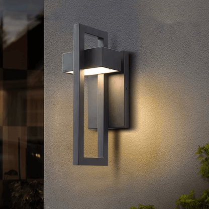 Lámpara de pared exterior arquitectónica