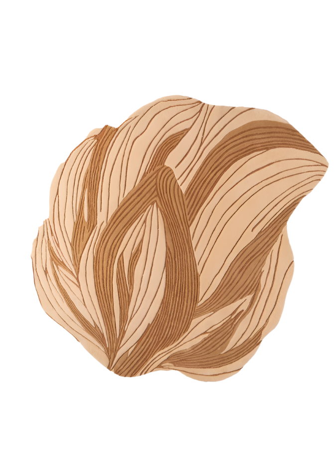 Textured wool carpet