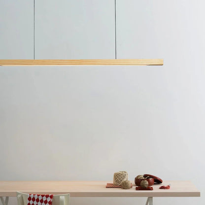 Lámpara colgante moderna de madera escandinava
