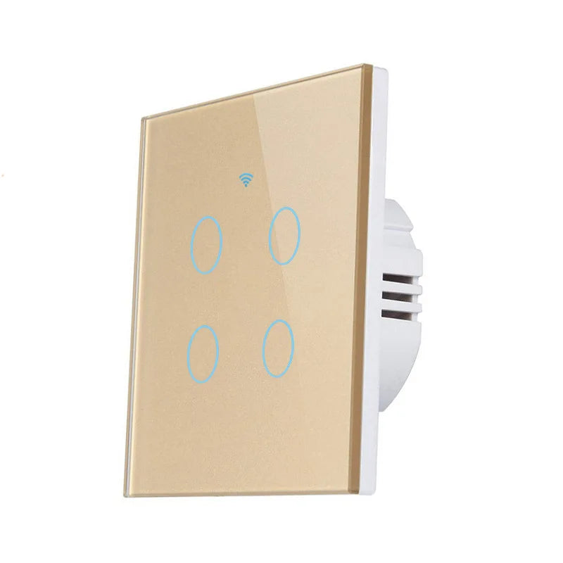 Interruptor táctil inteligente minimalista de vidrio y PC Luvexa