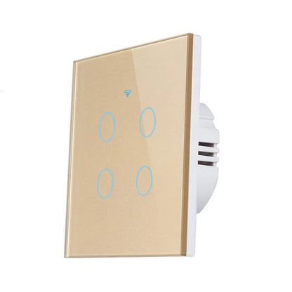 Interruptor táctil inteligente minimalista de vidrio y PC Luvexa