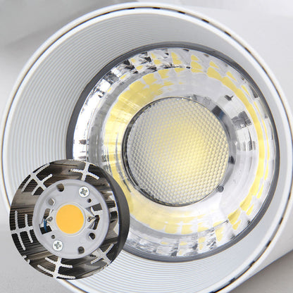 Foco LED direccional para riel con haz ajustable