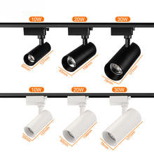 Foco LED direccional para riel con haz ajustable