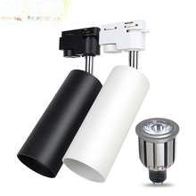 Foco LED direccional para riel con haz ajustable
