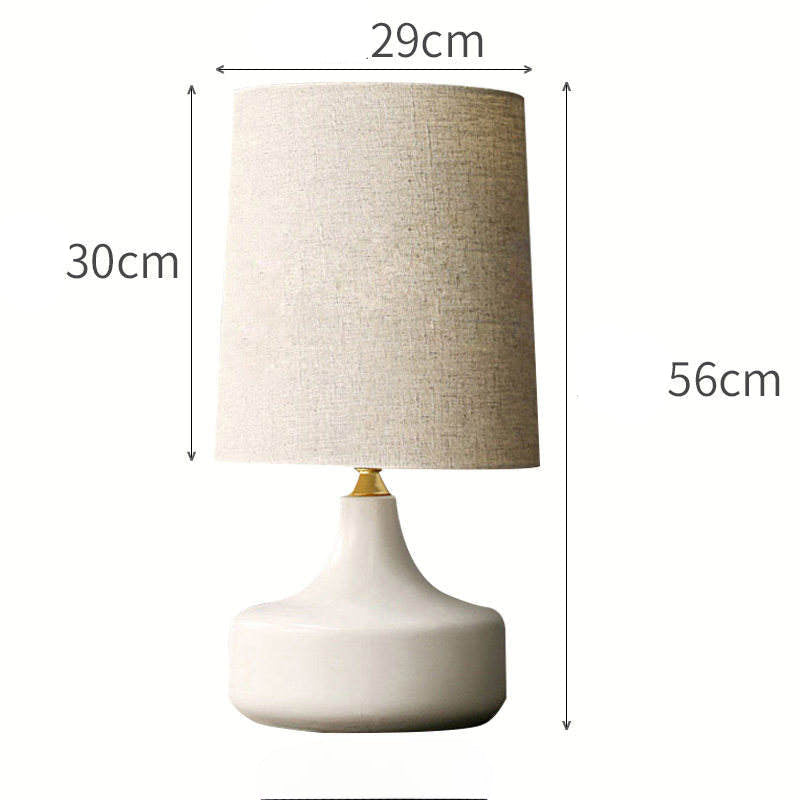 Lámpara de mesa de cerámica Dravena Mid-Century