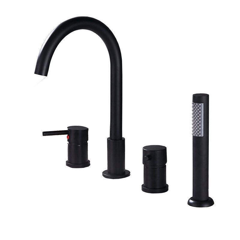 Grifo moderno para bañera para montaje en cubierta