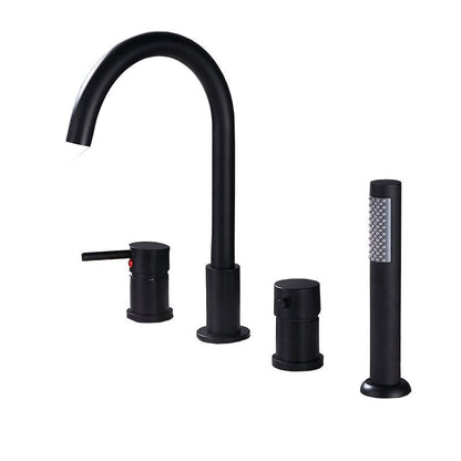 Grifo moderno para bañera para montaje en cubierta