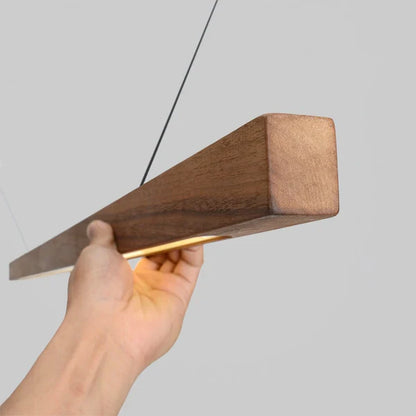 Lámpara colgante moderna de madera escandinava
