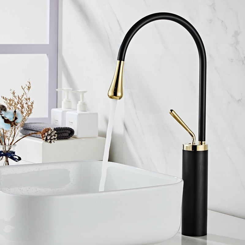 Grifo elegante para lavabo – Diseño moderno y artesanía de alta calidad