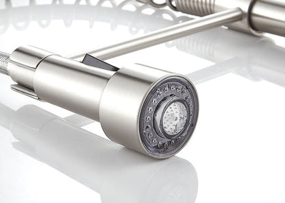 Grifo de cocina moderno con rociador extraíble de resorte