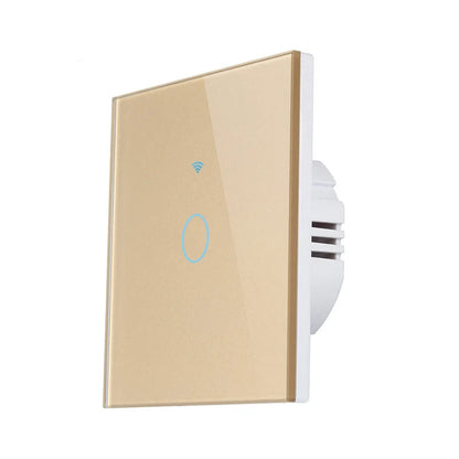 Interruptor táctil inteligente minimalista de vidrio y PC Luvexa