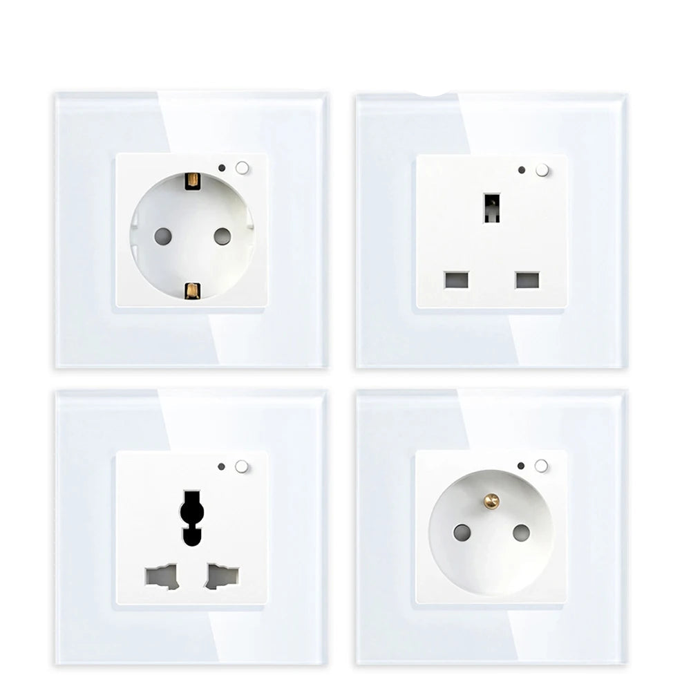 Interruptor táctil inteligente minimalista de vidrio y PC Luvexa