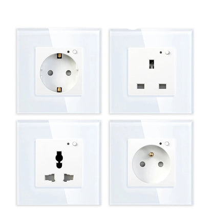 Interruptor táctil inteligente minimalista de vidrio y PC Luvexa