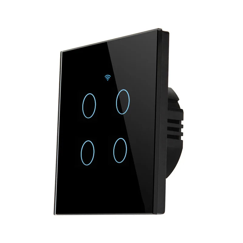Interruptor táctil inteligente minimalista de vidrio y PC Luvexa
