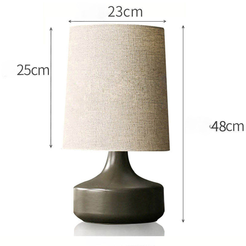 Lámpara de mesa de cerámica Dravena Mid-Century