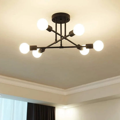 Lámpara de techo moderna de seis luces