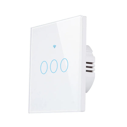 Interruptor táctil inteligente minimalista de vidrio y PC Luvexa