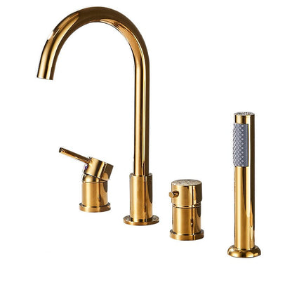 Grifo moderno para bañera para montaje en cubierta