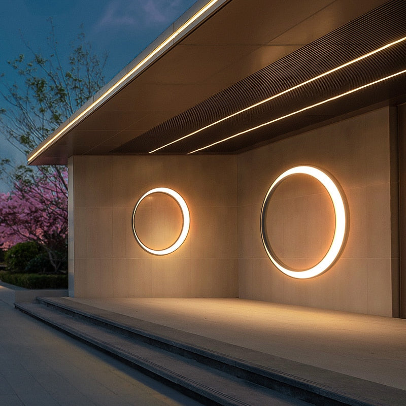 Luz de pared LED moderna impermeable para exteriores