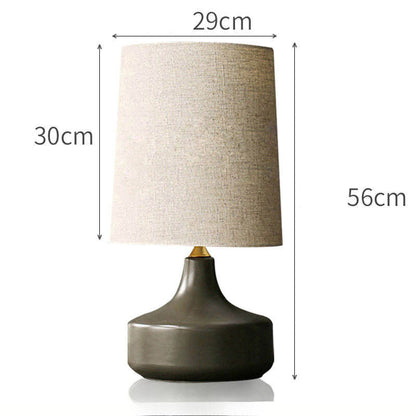 Lámpara de mesa de cerámica Dravena Mid-Century