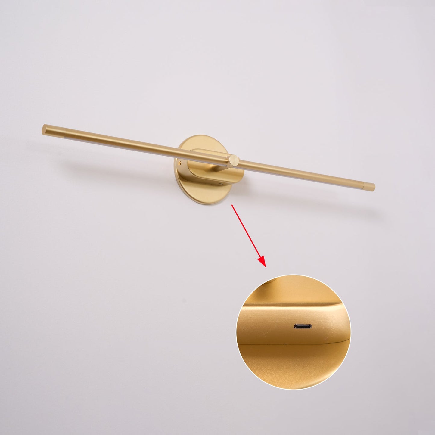 Lámpara de pared ambiental recargable