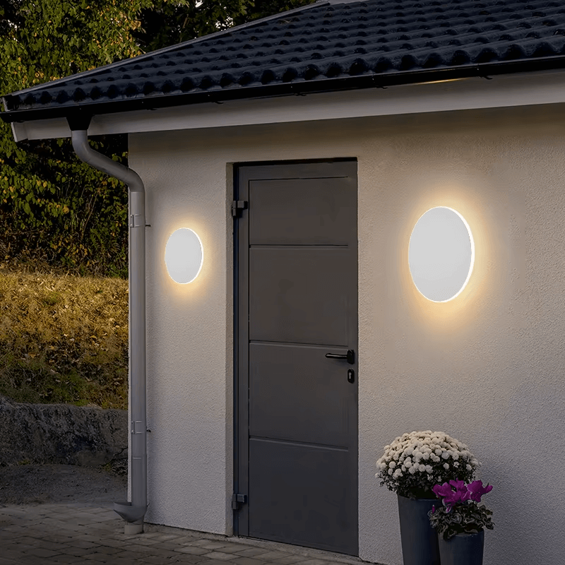 Luz de pared impermeable circular nórdica