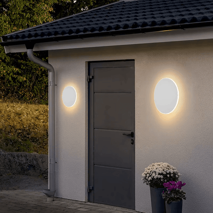 Luz de pared impermeable circular nórdica