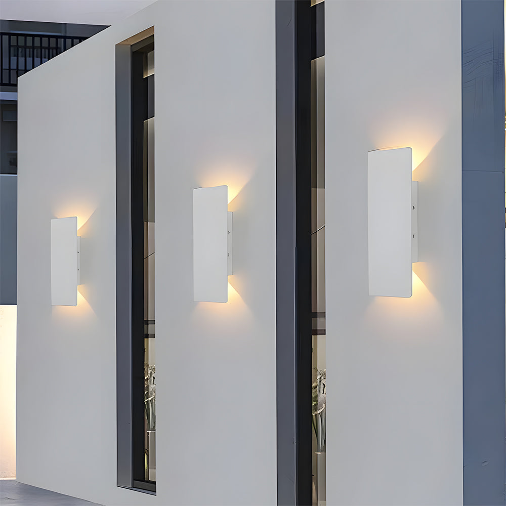 Lámpara de pared exterior moderna con luz LED
