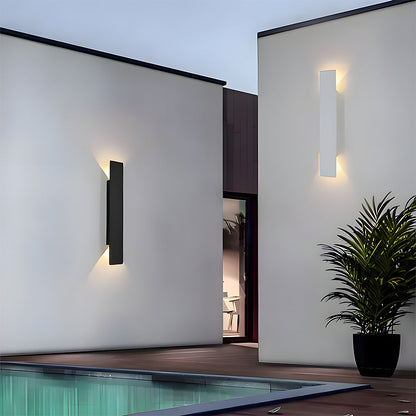 Lámpara de pared exterior moderna con luz LED