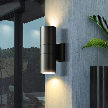 Luz de pared exterior LED moderna impermeable con movimiento hacia arriba y hacia abajo